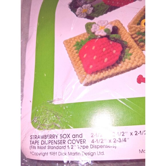 Canvas Capers Strawberry Box & Tape Dispenser Cover Kit By Dick Martin With Pre- - Picture 3 of 7